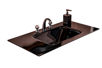 Столешница стекло 100см моноблок BLACK