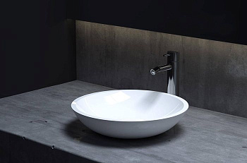 Раковина Salini CALLISTA 105 1101205SMRF S-Stone покраска по RAL полностью, накладная, матовая Раковина Salini CALLISTA 105 1101205SMRF S-Stone покраска по RAL полностью, накладная, матовая