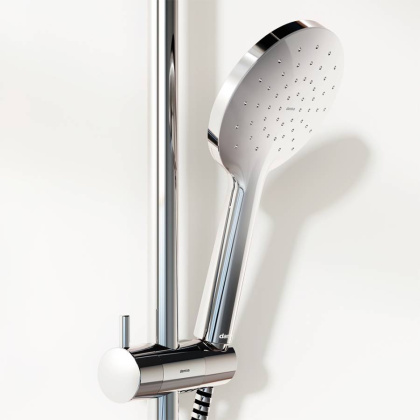 977760000 Jupiter душевая система с ванно-душевым ТМС смесителем-полкой, хром