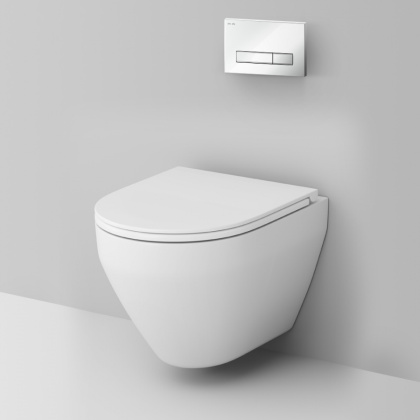 IS30201.701700 Инсталляция с клавишей Start S Белый глянец. с подвесным унитазом Spirit FlashClean с сид м/лифт