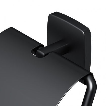 A90341422 Gem, Держатель для туалетной бумаги с крышкой, черный A90341422 Gem, Держатель для туалетной бумаги с крышкой, черный