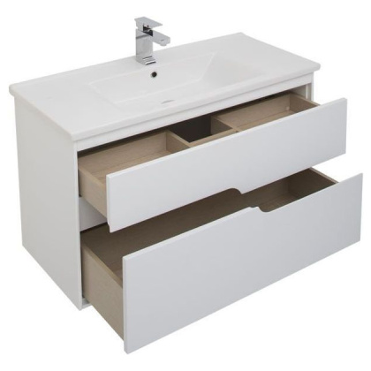 Мебель для ванной Aquanet Модена 100 белый Мебель для ванной Aquanet Модена 100 белый