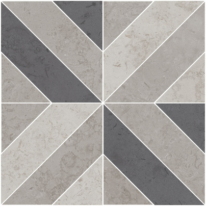 Декор Про Лаймстоун серый матовый 60x60x0,9