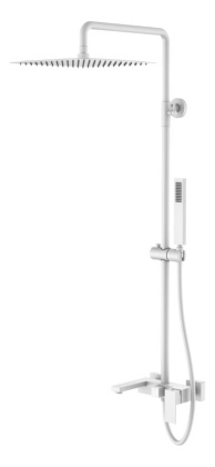 Стойка для душа Qubic Matt White Стойка для душа Qubic Matt White