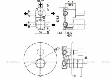 Смеситель для душа Paffoni Light LIG019ST (с внутренней частью) Смеситель для душа Paffoni Light LIG019ST (с внутренней частью)