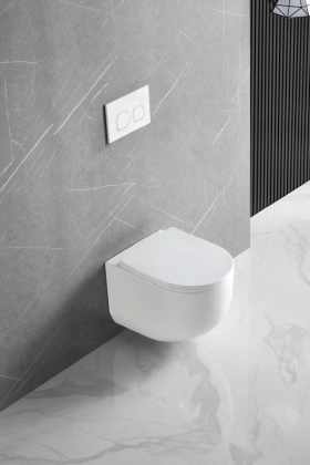 Унитаз подвесной Tornado Globo VT1-52T безободковый, цвет белый, ультратонкое soft-close сиденье Унитаз подвесной Tornado Globo VT1-52T безободковый, цвет белый, ультратонкое soft-close сиденье