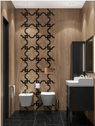 Керамогранит SG526520R Монтиони коричневый матовый (20см*119,5см*9мм) (7шт/1,673м2) обрезной, м2