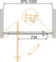 MOLVENO-BA-1-70-C-Cr-IV Душевая дверь MOLVENO-BA-1-70-C-Cr-IV Душевая дверь