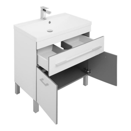 Мебель для ванной Aquanet Верона 75 белый (напольный 1 ящик 2 дверцы) Мебель для ванной Aquanet Верона 75 белый (напольный 1 ящик 2 дверцы)