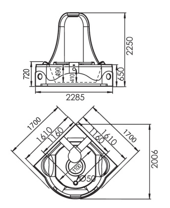 Акриловая ванна Gemy 170х170 G9070 K Акриловая ванна Gemy 170х170 G9070 K