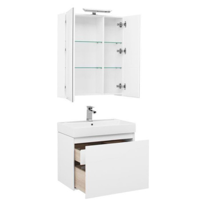 Мебель для ванной Aquanet Йорк 70 белый Мебель для ванной Aquanet Йорк 70 белый