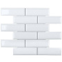 Керамическая мозаика, Metro White Glossy 45х145, Brick & Metro