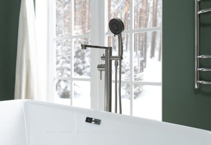 Смеситель для ванны с душем Aquanet Steel AF210-94S Смеситель для ванны с душем Aquanet Steel AF210-94S