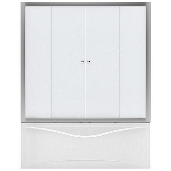 Шторка для ванны Aquanet AQ5 150, узорчатое стекло