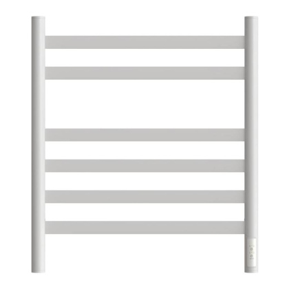 Полотенцесушитель электрический Point Селена PN16856W П6 500x600, диммер справа, белый Полотенцесушитель электрический Point Селена PN16856W П6 500x600, диммер справа, белый