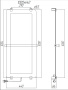 Полотенцесушитель электрический Allen Brau Infinity 100x44 с рейлингом 2.0 и креплением, черный матовый Полотенцесушитель электрический Allen Brau Infinity 100x44 с рейлингом 2.0 и креплением, черный матовый