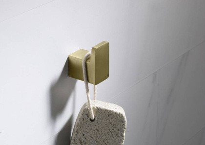 Крючок одинарный TIMO Selene 17111/17 золото матовое