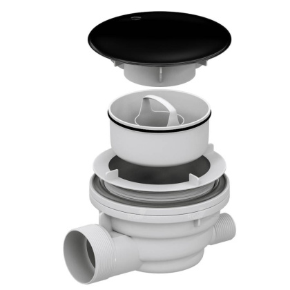 Сифон для душевых поддонов RGW Velplex QYD-01 черный, RGW 18241101-04 Сифон для душевых поддонов RGW Velplex QYD-01 черный, RGW 18241101-04