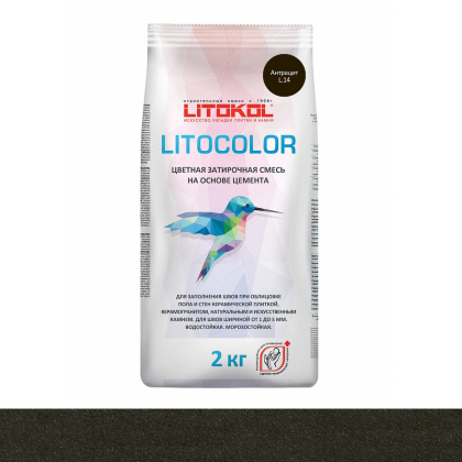 Затирка цементная LITOCOLOR L.14 антрацит Затирка цементная LITOCOLOR L.14 антрацит