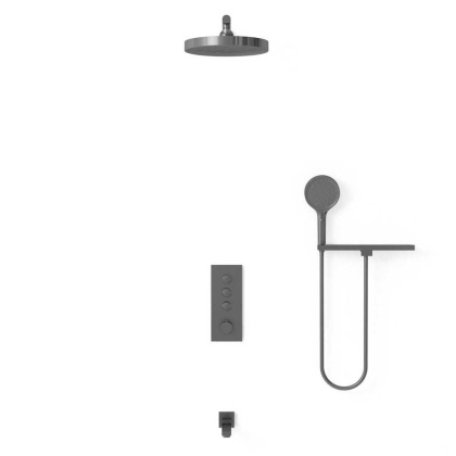 Душевой комплект VSFW-433TI2RGM встраиваемый, вороненая сталь Душевой комплект VSFW-433TI2RGM встраиваемый, вороненая сталь