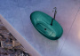 Прозрачная ванна ABBER Kristall AT9703Aquamarin бирюзовая Прозрачная ванна ABBER Kristall AT9703Aquamarin бирюзовая