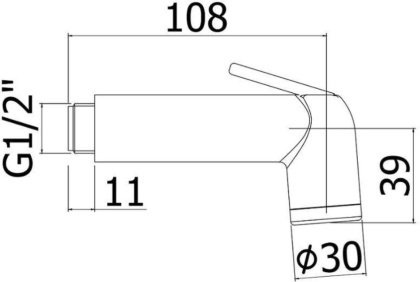 Гигиенический душ Paffoni Minorca ZDUP099CR