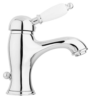 ELITE-LSM1-03/24-Nc Смеситель для раковины Исполнение: Золото 24 карат, Ручки: Орех 