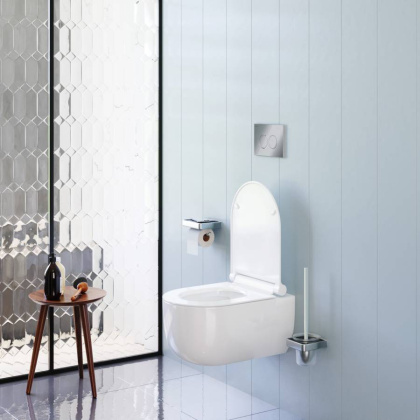 DX36C1701SC Scandinavian Pure Унитаз подвесной без ободка с сиденьем микролифт DX36C1701SC Scandinavian Pure Унитаз подвесной без ободка с сиденьем микролифт