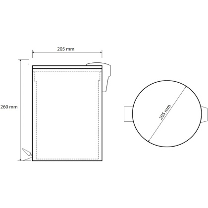 Ведро для мусора Bemeta Sablo 160315010 Золото матовое, 5 л Ведро для мусора Bemeta Sablo 160315010 Золото матовое, 5 л