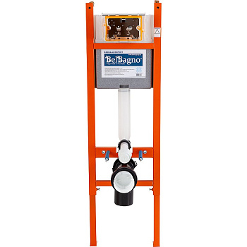 Инсталляция BelBagno EXPERT 40 для подвесного унитаза, 1130х400х150 мм, со смывным бачком скрытого монтажа, фронтальное/горизонтальное управление, кр