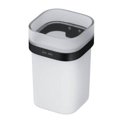 A8F34322 Func Стеклянный стакан с настенным держателем, черный