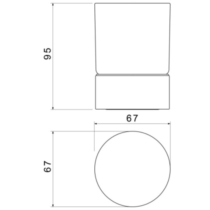 Стакан настольный для зубных щеток Timo Saona 13231/17 золото матовое