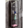 Пенал LOFT высокий антрацит, полки стекло 896-A Boheme