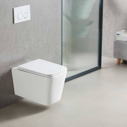 Унитаз подвесной Tornado Q-Line VT1-12T безободковый, цвет белый, ультратонкое soft-close сиденье Унитаз подвесной Tornado Q-Line VT1-12T безободковый, цвет белый, ультратонкое soft-close сиденье