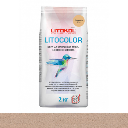 Затирка цементная LITOCOLOR L.24 карамель Затирка цементная LITOCOLOR L.24 карамель