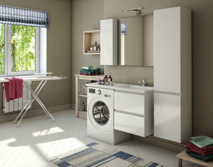 Комплект мебели Dallas Luxe 1000х482 правосторонний подвесной 2 ящика (ШхГхВ) 358х476х607 Комплект мебели Dallas Luxe 1000х482 правосторонний подвесной 2 ящика (ШхГхВ) 358х476х607