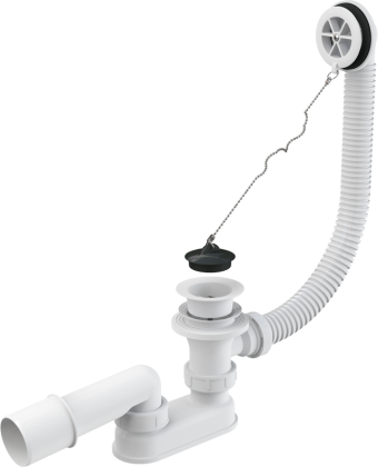 Сифон для ванны, белый Сифон для ванны, белый