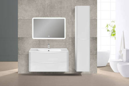 База под раковину Paola 1000 подвесная, 2 выкатных ящика soft close, G.White