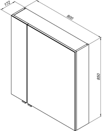 Зеркало-шкаф Aquanet Алвита 80 белый Зеркало-шкаф Aquanet Алвита 80 белый