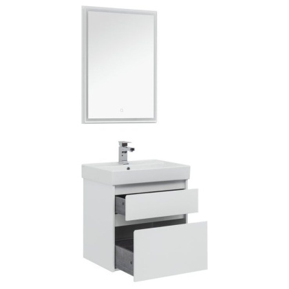 Мебель для ванной Aquanet Nova Lite 60 белый (2 ящика) Мебель для ванной Aquanet Nova Lite 60 белый (2 ящика)