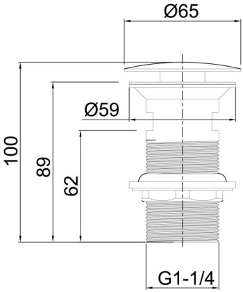 Донный клапан Allen Brau Priority 5.31024-BN никель браш Донный клапан Allen Brau Priority 5.31024-BN никель браш