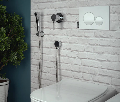 Гигиенический душ E24610-BL Jacob Delafon Elate черный со смесителем ., шт Гигиенический душ E24610-BL Jacob Delafon Elate черный со смесителем ., шт