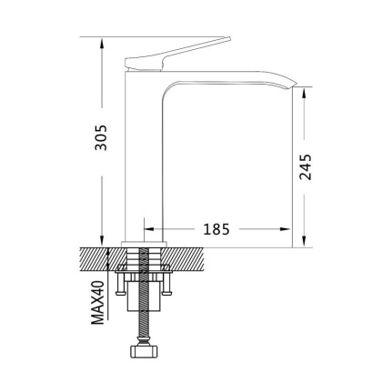 Смеситель для раковины Shevanik S40 S4011
