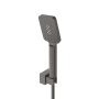SLIDER-VDSET-GM Душевой комплект встраиваемый с изливом (смеситель, верхний душ, ручной душ со шлангом, излив, штуцер с держателем), оружейная сталь SLIDER-VDSET-GM Душевой комплект встраиваемый с изливом (смеситель, верхний душ, ручной душ со шлангом, излив, штуцер с держателем), оружейная сталь