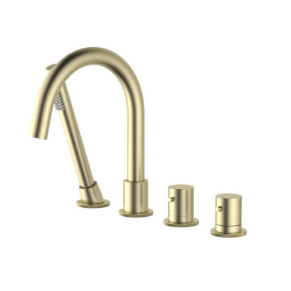 Смеситель для ванны с душем, врезной с термостатом Timo Saona 2330/17Y золото матовое Смеситель для ванны с душем, врезной с термостатом Timo Saona 2330/17Y золото матовое