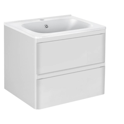 База под раковину Vico 600 подвесная, 2 выкатных ящика soft close, G.White