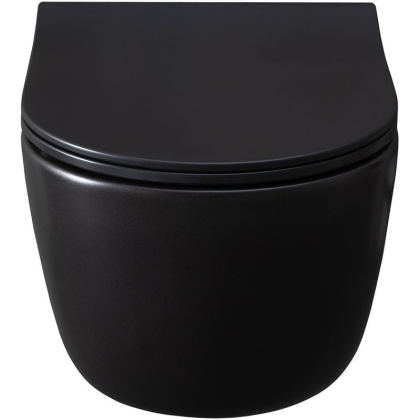 Чаша подвесного унитаза Allen Brau Priority 4.31002.31 черный матовый Чаша подвесного унитаза Allen Brau Priority 4.31002.31 черный матовый