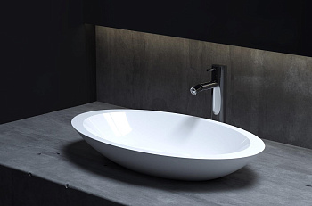 Раковина Salini S-Stone Callista 57 см 1101202SMRF, матовая Раковина Salini S-Stone Callista 57 см 1101202SMRF, матовая