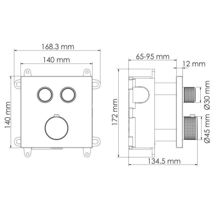 Sauer 7148 Thermo Термостатический смеситель для ванны и душа Sauer 7148 Thermo Термостатический смеситель для ванны и душа