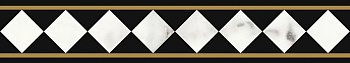 Бордюр Victorian Marble Diamond Brd Gls 7,5х40